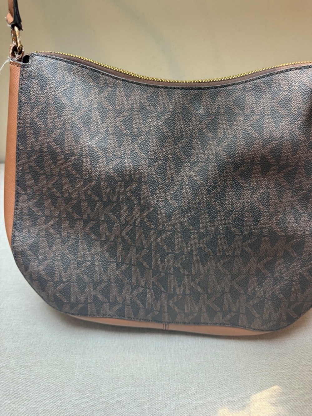 Michael Kors Large Eden Brown Hobo Shoulder Bag Purse - Picture 14 of 16